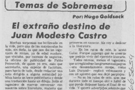 El extraño destino de Juan Modesto Castro