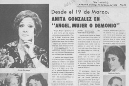 Anita González en "Angel, mujer o demonio".