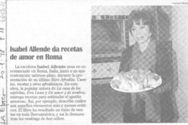 Isabel Allende da recetas de amor en Roma.