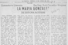 La María González : [comentario]