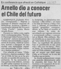 Arnello dio a conocer el Chile del futuro