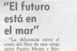 "El Futuro está en el mar".