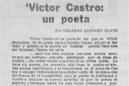 Víctor Castro: un poeta