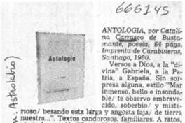 Antología.  [artículo]