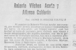 Roberto Vilches Acuña y Alfonso Calderón