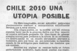 Chile 2010 una utopía posible