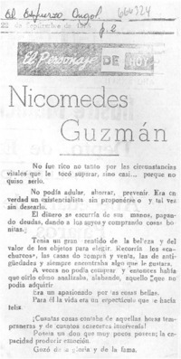 Nicomedes Guzmán.