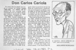 Don Carlos Cariola