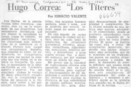 Hugo Correa: "Los títeres"