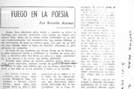 Fuego en la poesía  [artículo] Braulio Arenas.