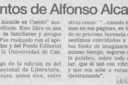 Cuentos de Alfonso Alcalde.