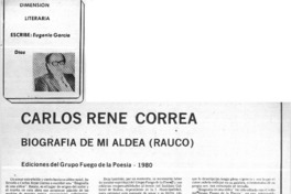 Carlos Rene Correa  [artículo] Eugenio García-Díaz.