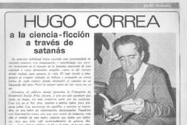 Hugo Correa a la ciencia-ficción a través de satanás : [Entrevista]