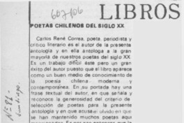 Poetas chilenos del siglo XX.