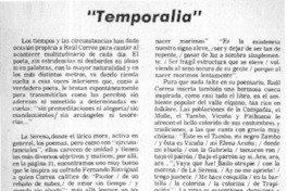 Temporalia  [artículo] Fidel Araneda B.