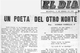 Un Poeta del otro norte  [artículo] Andrés Sabella.