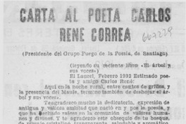 Carta al poeta Carlos René Correa