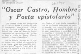 Oscar Castro, hombre y poeta.
