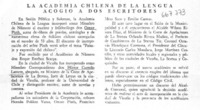 La Academia Chilena de la Lengua acogió a dos escritores.