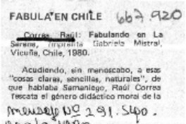 Fábula en Chile