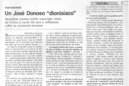 Un José Donoso "dionisíaco