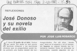 José Donoso y su novela del exilio