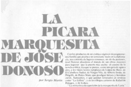 La Pícara marquesita de José Donoso