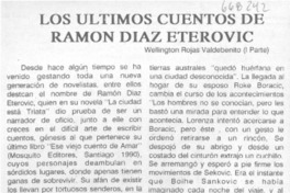 Los últimos cuentos de Ramón Díaz Eterovic