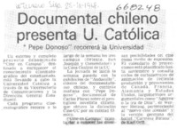 Documental chileno presenta U. Católica