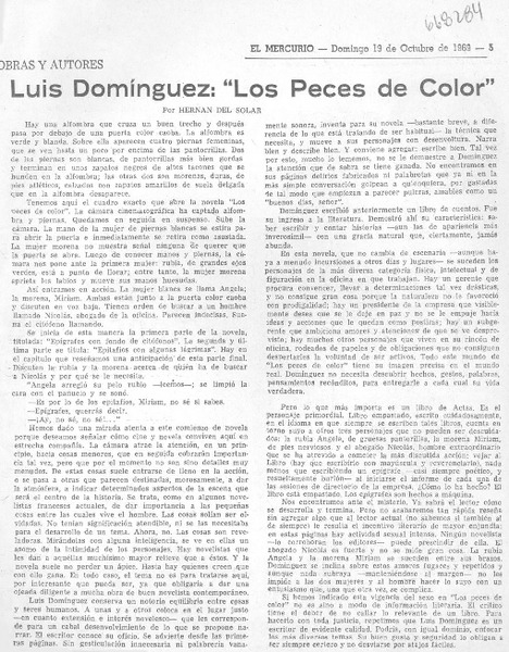 Luis Domínguez, "Los peces de color"