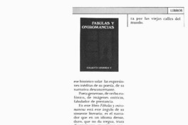 Fábulas y oniromancias  [artículo] Eugenio García-Díaz.