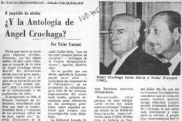 Y la antología de Angel Cruchaga?  [artículo] Víctor Franzani.