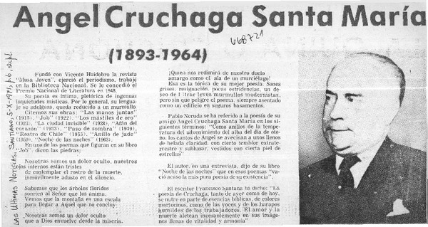 Angel Cruchaga Santa María (1893-1964).  [artículo]
