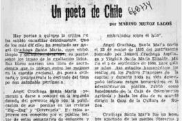 Un poeta de Chile  [artículo] Marino Muñoz Lagos.