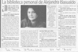 La biblioteca personal de Alejandra Basualdo: [entrevista]