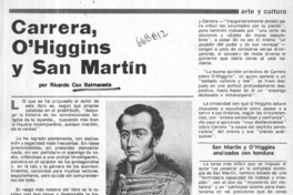 Carrera, O'Higgins y San Martín  [artículo] P. del D.