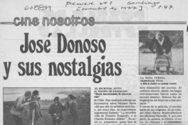 José Donoso y sus nostalgias.