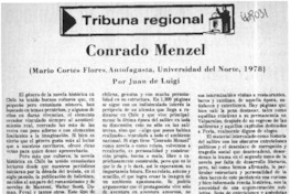 Conrado Menzel  [artículo] Juan De Luigi Lemus.