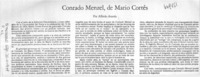 Conrado Menzel, de Mario Cortés  [artículo] Alfredo Aranda.