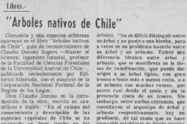 Arboles nativos de Chile"