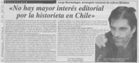 "No hay mayor interés editorial por la historieta en Chile" : [entrevista]