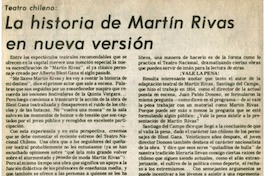 La historia de Martín Rivas en nueva vesión