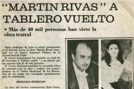 Martín Rivas" a tablero vuelto.