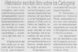 Historiador escribió libro sobre los Cartagena.