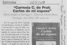 Carmela C. de Prat: cartas de mi esposo
