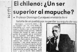 El chileno, ¿Un ser superior al mapuche?.