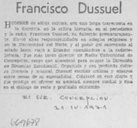 Francisco Dussuel.