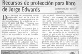 Recursos de protección para libro de Jorge Edwards.