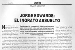 Jorge Edwards, el ingrato absuelto.