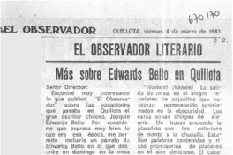 Más sobre Edwards Bello en Quillota.